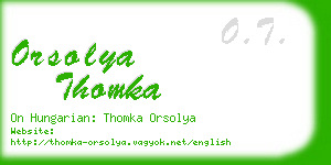 orsolya thomka business card